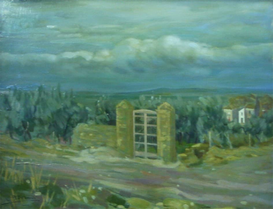 Alfonso di Pasquale: Grigio estivo, olio su tela