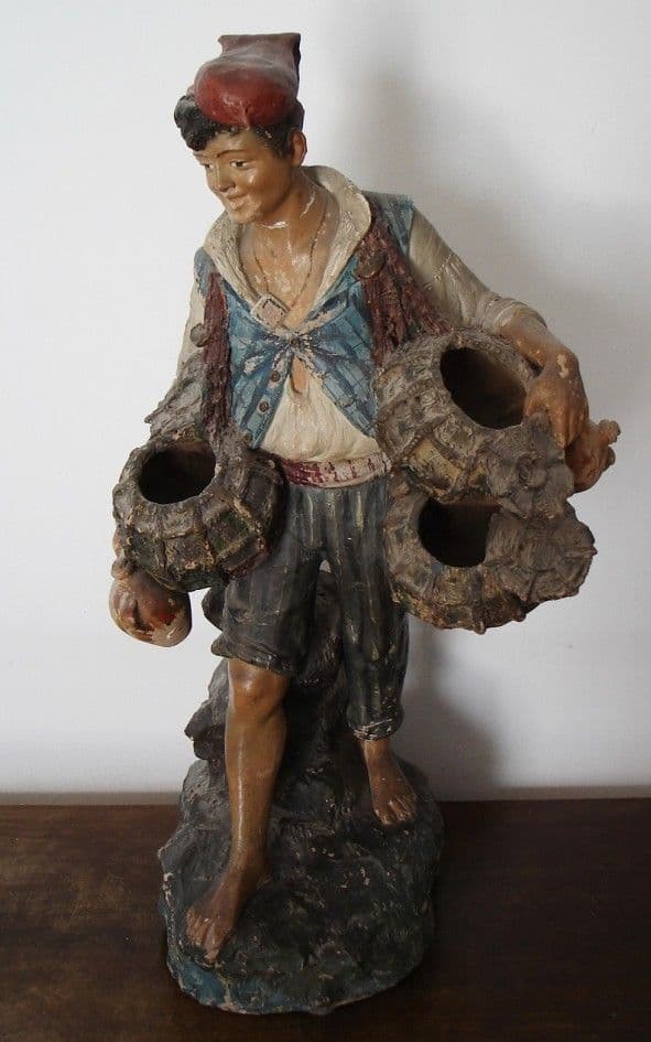 Scultura di Mollica, figura folkloristica napoletana, XIX secolo
