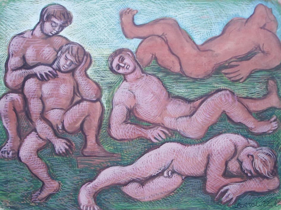 Autoritratto di Alfredo Bortoluzzi, 1980