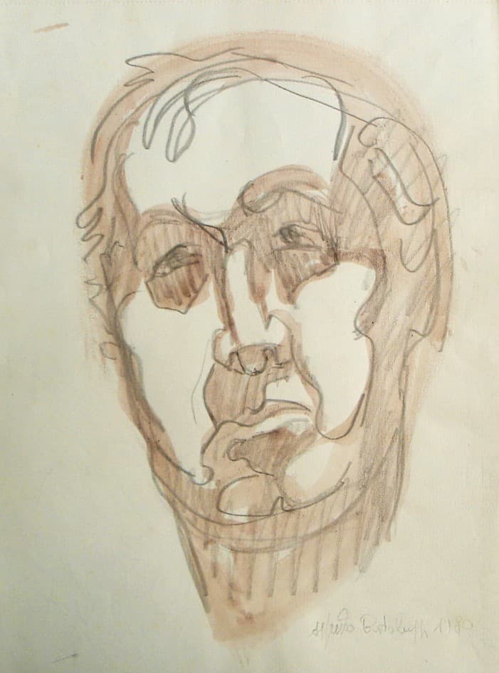 Alfredo Bortoluzzi: Autoritratto, 1980