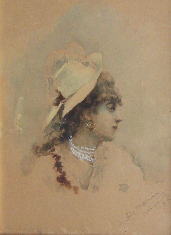 De Maria: Ritratto di Gentildonna, Napoli, 1887