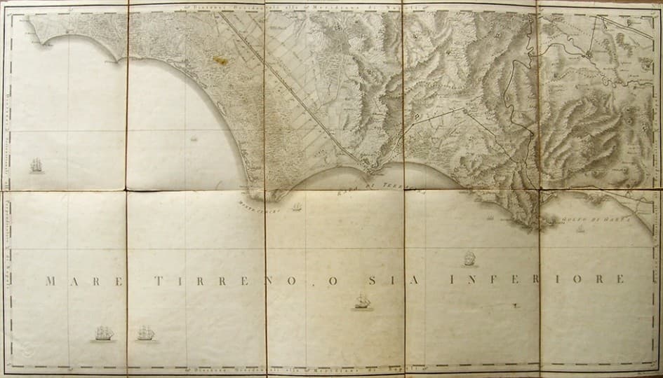 Terra di Lavoro: Gaeta - Mappa Antica di Rizzi Zannoni, 1804