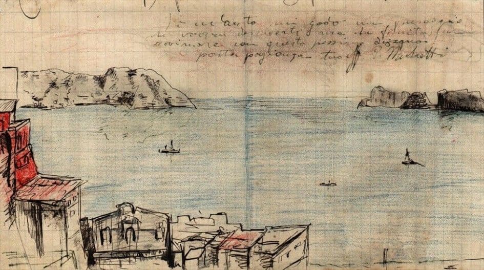F. P. Michetti: Neapolitan View - Image 1