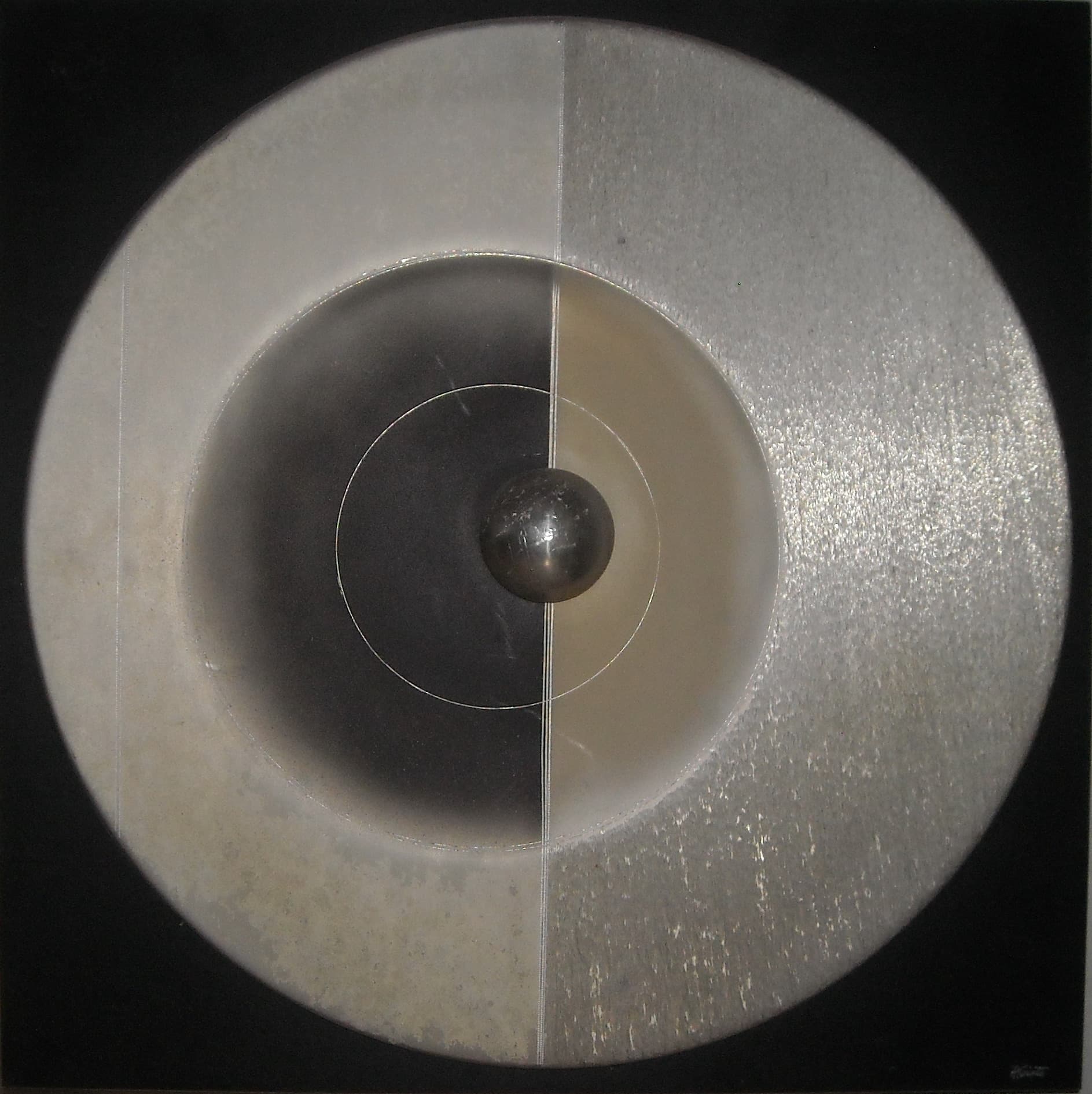 R. Giunta - Opera d'arte contemporanea tecnica mista su metallo